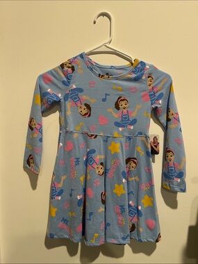 Girls' Blue Ms Rachel Long-Sleeve Dress